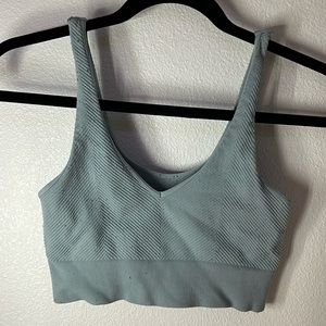 Full tilt blue cropped tank top